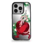 Red and White　蛇りんご　ミラーiPhoneケース　SH